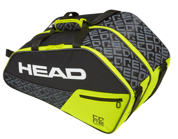 Head Core Padel Combi Gray Yellow 2022 padel racket bag - Zona de Padel